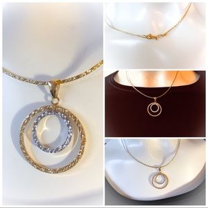 ✨Solid 14k Yellow/White Gold Snake Chain Necklace✨